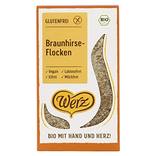 Werz Bio Braunhirse Flocken, glutenfrei (2 x 250 gr) von Werz