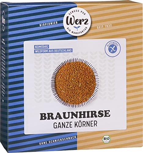 Werz Bio Braunhirse, ganze Körner, glutenfrei (2 x 500 gr) von Werz