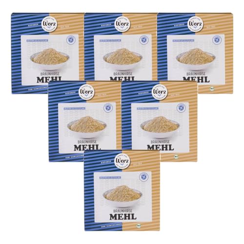 Werz Bio Braunhirse Mehl, glutenfrei (6 x 500 gr) von Werz