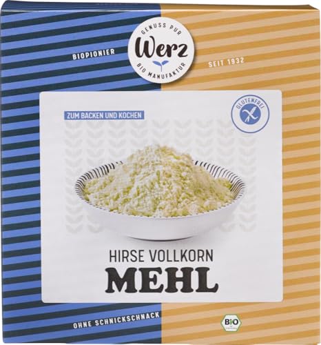 Werz Bio Hirse Vollkorn Mehl, glutenfrei (1 x 1000 gr) von Werz