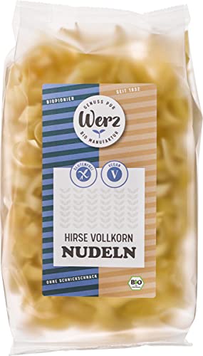 Werz Bio Hirse Vollkorn Nudeln, glutenfrei (6 x 200 gr) von Werz