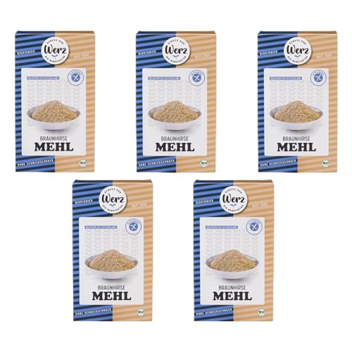 Werz - Braunhirse-Mehl glutenfrei - 1000 g - 5er Pack von Werz