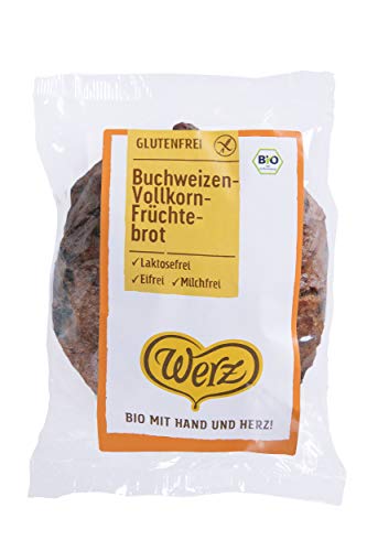 Werz Buchweizen-Früchtebrot glutenfrei, 1er Pack (1 x 250 g Packung) - Bio von Werz