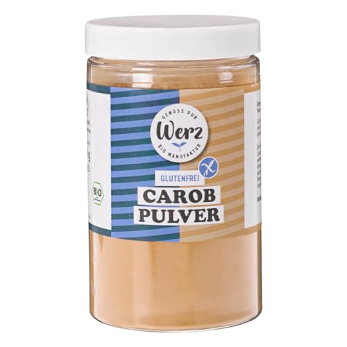 Werz Carob-Pulver glutenfrei, 1er Pack (1 x 200 g Dose) - Bio von Werz