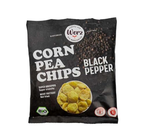 Werz Corn Pea Chips Black Pepper bio 70g von Werz