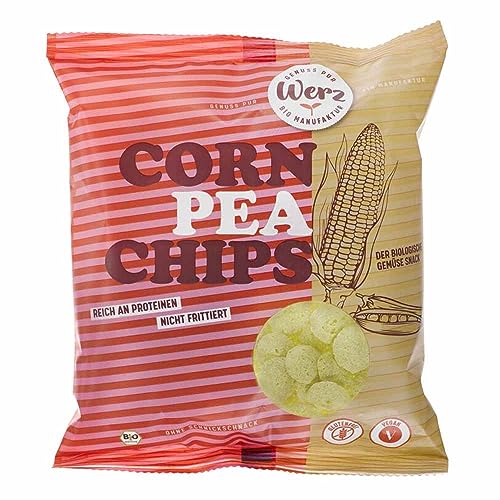 Werz CornPea Chips, Erbsen-Mais-Chips, 70g (1) von Werz