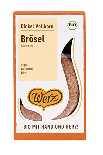Werz Dinkel-Vollkorn-Brösel, Paniermehl, 4er pack (4 x 200g) von Werz