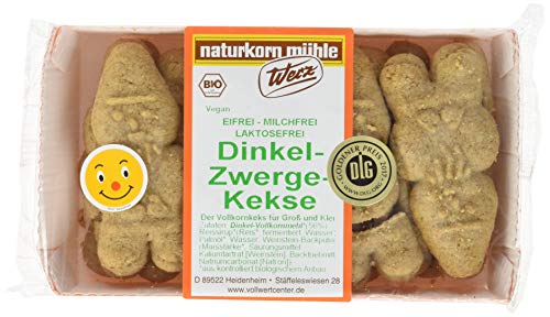 Werz Dinkel-Vollkorn-Zwerge-Kekse, 3er Pack (3 x 125 g Packung) - Bio von Werz