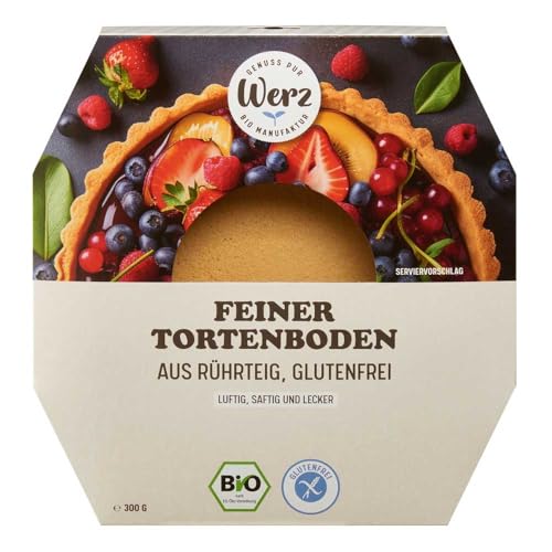 Werz Feiner Tortenboden, aus Rührteig, glutenfrei, 300g (1) von Werz