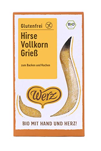 Werz Hirse-Vollkorn-Grieß, glutenfrei, 3er pack (3 x 250g) von Werz