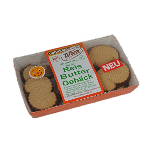 Werz Reis-Butter-Gebäck, glutenfrei, 1er Pack (1 x 125 g) von Werz