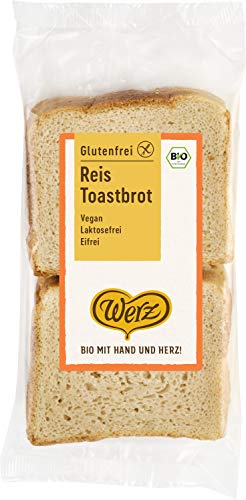 Werz Reis-Toastbrot, glutenfrei, 2er pack (2 x 250g) von Werz