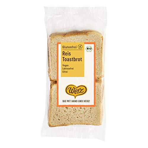 Werz - Reis-Toastbrot glutenfrei - 250 g - 4er Pack von Werz
