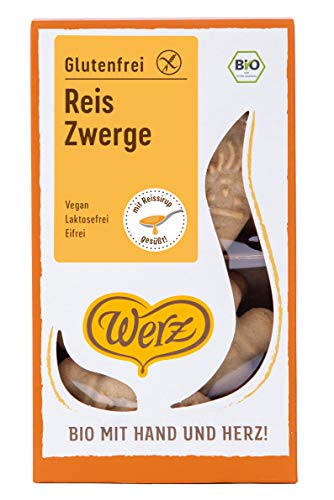 Werz Reis-Vollkorn-Zwerge glutenfrei, (1 x 125 g) - Bio von Werz