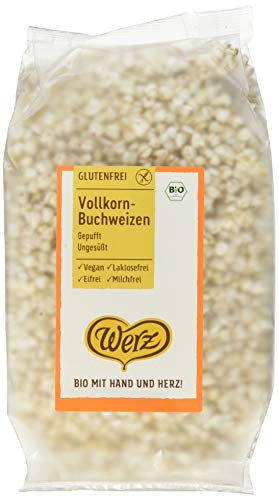 Werz Vollkorn-Buchweizen, gepufft, ungesüßt, glutenfrei (1 x 80g) von Werz