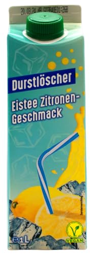Durstlöscher Eistee Zitrone, 8er Pack (8 x 1 l) von WeserGold