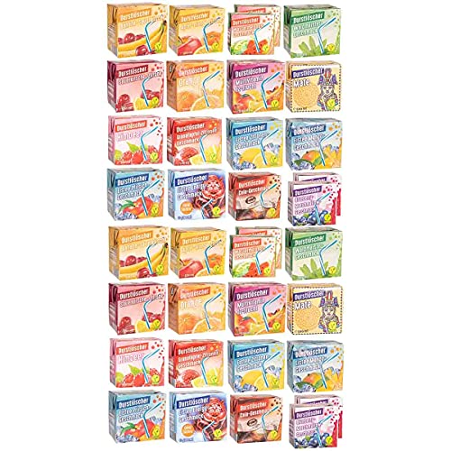 WeserGold Durstlöscher MIX 36 x 0,5l - alle Sorten - Trinkpäckchen (Mischpaket) von WeserGold