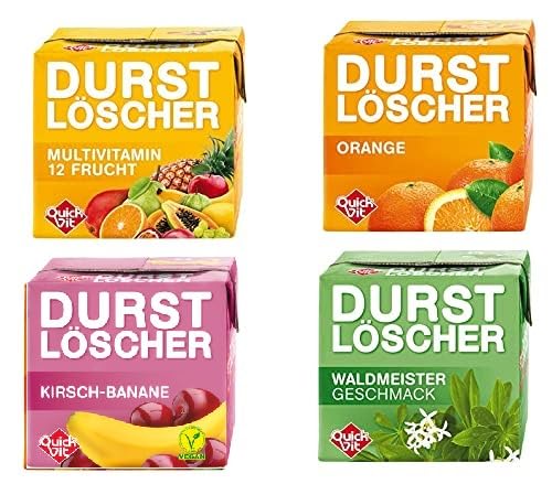 48 Pack Durstlöscher a 500ml Mixbox 4 Sorten Durstlöscher Multivitamin, Waldmeister, Kirsch-Banane, Orange + Space Riegel von Onlineshop Bormann 48 Pack Durstlöscher a 500ml Mixbox 4 Sorten Durstlöscher Multivitamin, Waldmeister, Kirsch-Banane, Orange + Space Riegel von Onlineshop Bormann von Wesergold