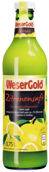 Wesergold Zitronensaft von Wesergold