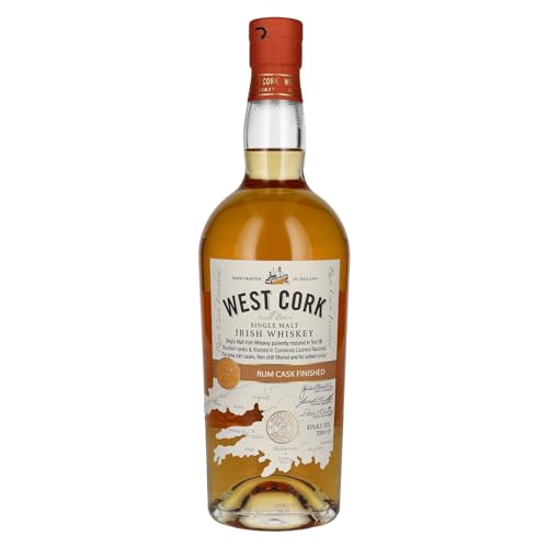 West Cork 12 Years Old Irish Whiskey Rum Cask Finish Limited Release (1 x 0.7 l) von West Cork