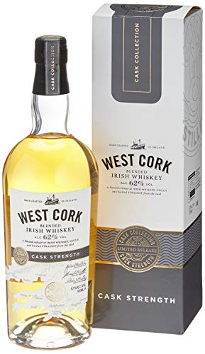 West Cork Cask Strength - Blended Irish Whiskey | 1x0.7L | Aus der vielleicht erfolgreichsten irischen Brennerei | In Ex-Bourbon-Fässern gereift | Intensiv-würzig von West Cork