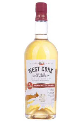 West Cork Irish Stout Cask Finish - Blended Irish Whiskey | 1x0.7L | Aus der vielleicht erfolgreichsten irischen Brennerei | Dreifach destilliert | Fruchtig-würzig von West Cork