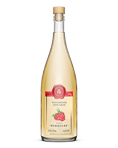 Westhofener Alte Himbeere, holzfassgereift, regionale Himbeeren, fein, mild & fruchtig (1 x 1 l) von Westhofener Feine Milde