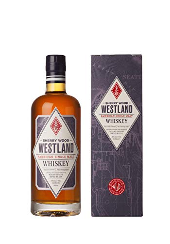 Westland American Single Malt Sherry Wood Whiskey in der Geschenkbox (1x 0,7l) von Westland