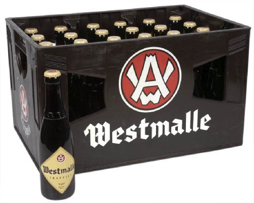 WESTMALLE TRIPLE 9,5% (Ohne Kasten) 24 x 33 cl. Belgisches Trappisten Bier limitiert. von Westmalle