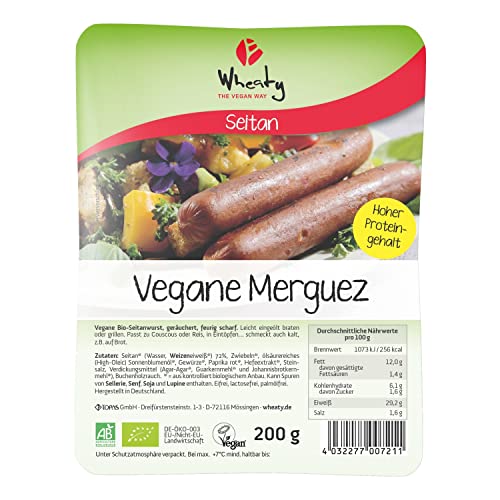 Wheaty Bio Vegane Merguez (6 x 200 gr) von Wheaty