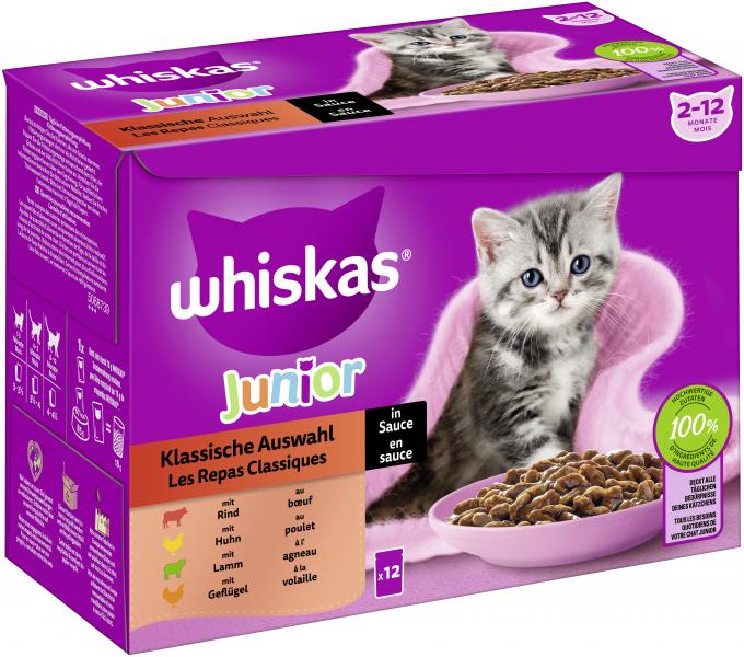 Whiskas Junior Klassische Auswahl in Sauce von Whiskas