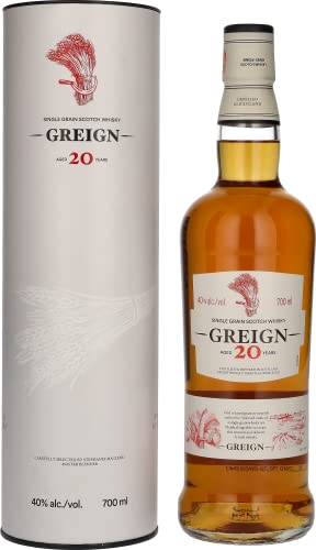 Greign 20 Years Old Single Grain Scotch Whisky 40% Vol. 0,7l in Geschenkbox von Greign