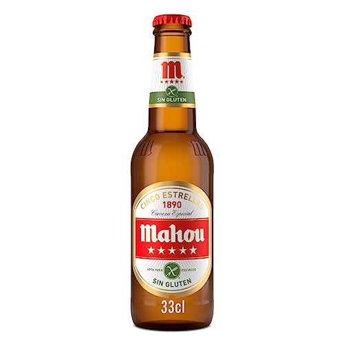 Mahou 5 Estrellas - glutenfrei - Flasche 0,33l von Mahou