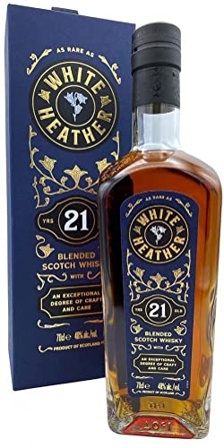 White Heather 21 Years Old Blended Scotch Whisky 48% Vol. 0,7l in Geschenkbox von Hard To Find