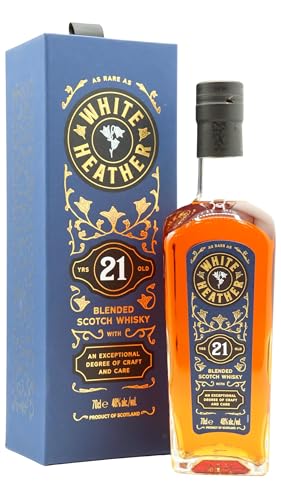 White Heather 21 Years Old Blended Scotch Whisky 48% Vol. 0,7l in Geschenkbox von Hard To Find