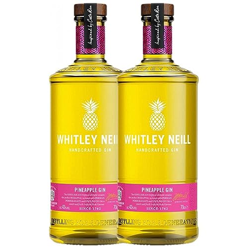 Gin Whitley Neill Pineapple Gin 70 cl (Schachtel mit 2 Flaschen von 70 cl) von Whitley Neill Ltd