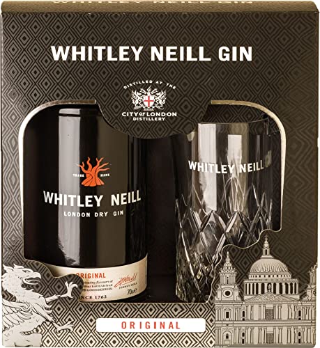 Whitley Neill Distillers Cut - London Dry Gin - Geschenkpackung mit Highball Glas (1 x 0.7L) von Whitley Neill