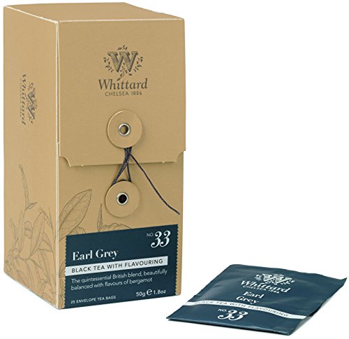 Whittard of Chelsea Earl Grey 25 Individually Wrapped Teabags, 2er Pack (2 x 50 g) von Whittard of Chelsea
