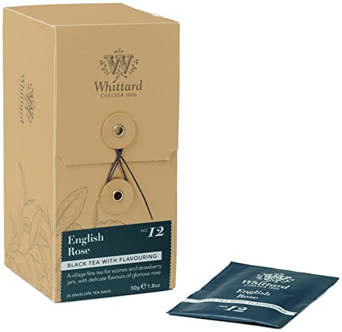Whittard of Chelsea English Rose 25 Individually Wrapped Teabags, 2er Pack (2 x 50 g) von Whittard