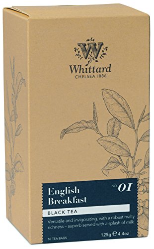 Whittard English Breakfast Tea Schwarzer Frühstück Tee Schwarztee 50 Beutel (125g) von Whittard