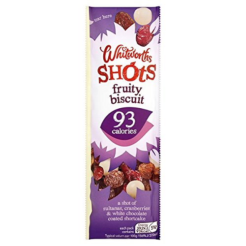 Whitworths Fruity Biscuit Shots 25g (Packung mit 16 x 25 g) von Whitworths