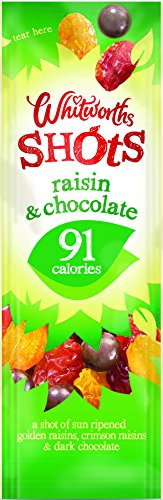 Whitworths Shots Raisin & Chocolate - Pack Size = 16x25g von Whitworths