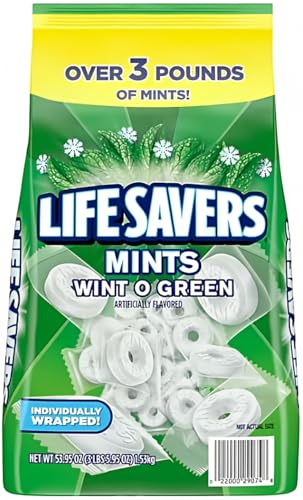 LifeSavers Wint O Green Breath Mints Bulk Hard Candy Candies 53.95 oz (3.3 lbs)F von Whizzotech