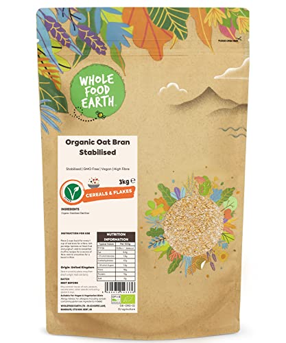 Wholefood Earth Bio-Stabilisierte Haferkleie 3 kg | Stabilisiert | GVO-frei | Vegan | Ballaststoffreich | Zertifiziert biologisch Wholefood Earth Bio-Stabilisierte Haferkleie 3 kg | Stabilisiert | GVO-frei | Vegan | Ballaststoffreich | Zertifiziert biologisch von Wholefood Earth