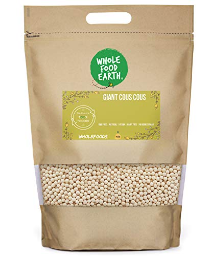 Wholefood Earth Giant Cous cous 500 g | GMO Free | Natural | Source of Fibre von Wholefood Earth