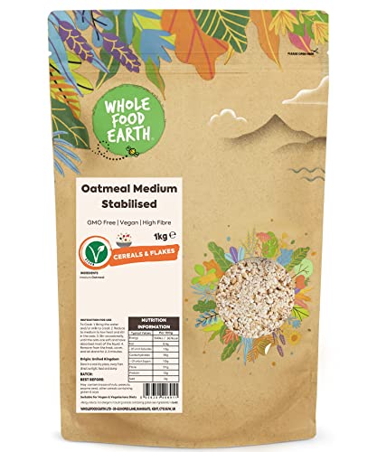 Wholefood Earth Oatmeal Medium Stabilised 1 kg | GMO Free | High Fibre Wholefood Earth Oatmeal Medium Stabilised 1 kg | GMO Free | High Fibre von Wholefood Earth