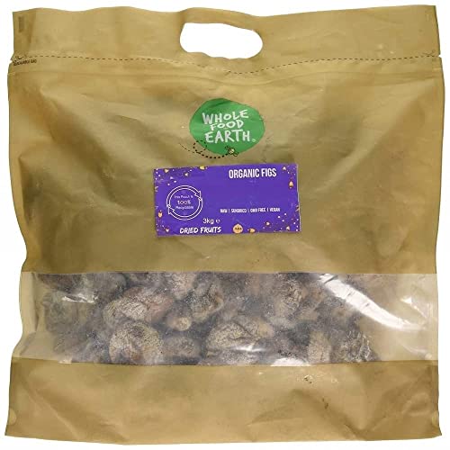 Wholefood Earth Organic Dried Figs – 3 kg | Raw | Sundried | GMO Free | Vegan | High Fibre | Certified Organic Wholefood Earth Organic Dried Figs – 3 kg | Raw | Sundried | GMO Free | Vegan | High Fibre | Certified Organic von Wholefood Earth