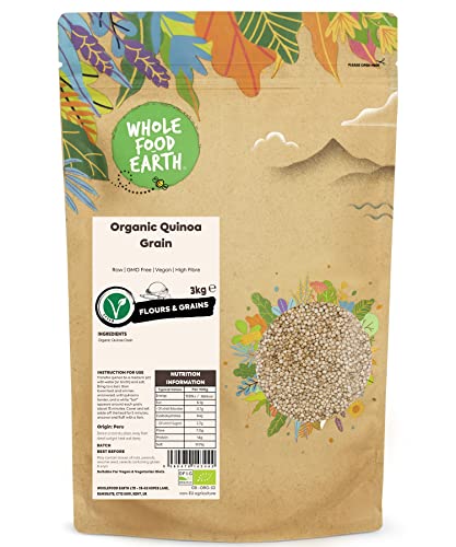 Wholefood Earth Organic Quinoa Grain – 3 kg | Raw | GMO Free | Vegan | High Fibre | Certified Organic Wholefood Earth Organic Quinoa Grain – 3 kg | Raw | GMO Free | Vegan | High Fibre | Certified Organic von Wholefood Earth