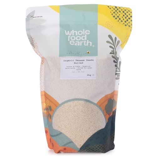 Wholefood Earth Organic Sesame Seeds Hulled 2kg Raw | GMO Free | Vegan | Certified Organic Wholefood Earth Organic Sesame Seeds Hulled 2kg Raw | GMO Free | Vegan | Certified Organic von Wholefood Earth
