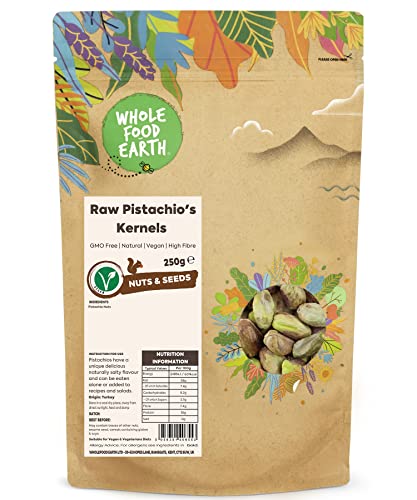 Wholefood Earth Raw Pistachio's Kernels 250 g | GMO Free | Natural | High Fibre Wholefood Earth Raw Pistachio's Kernels 250 g | GMO Free | Natural | High Fibre von Wholefood Earth